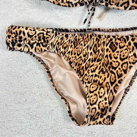 Victoria’s Secret Y2K Leopard Mcbling Gyaru 2000s Bombshell Push-Up Swimsuit - Picture 2 of 6